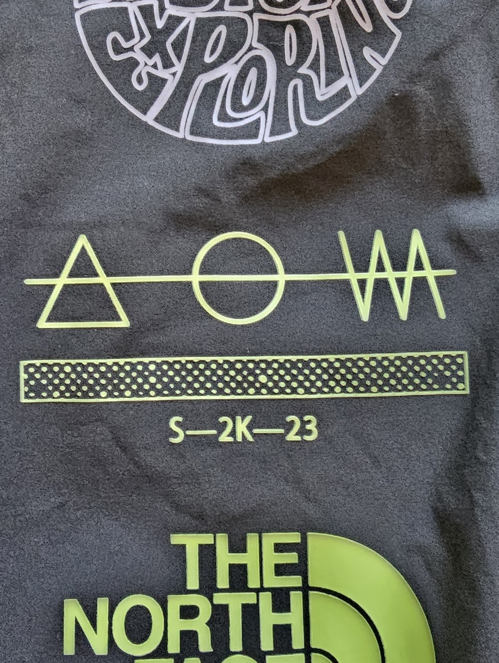 The North Face Men’s Black Joggers with Neon Graphic  Trailwear OKC - Picture 5 of 11